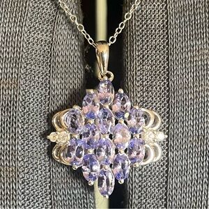 Tanzanite Sterling Silver Pendent